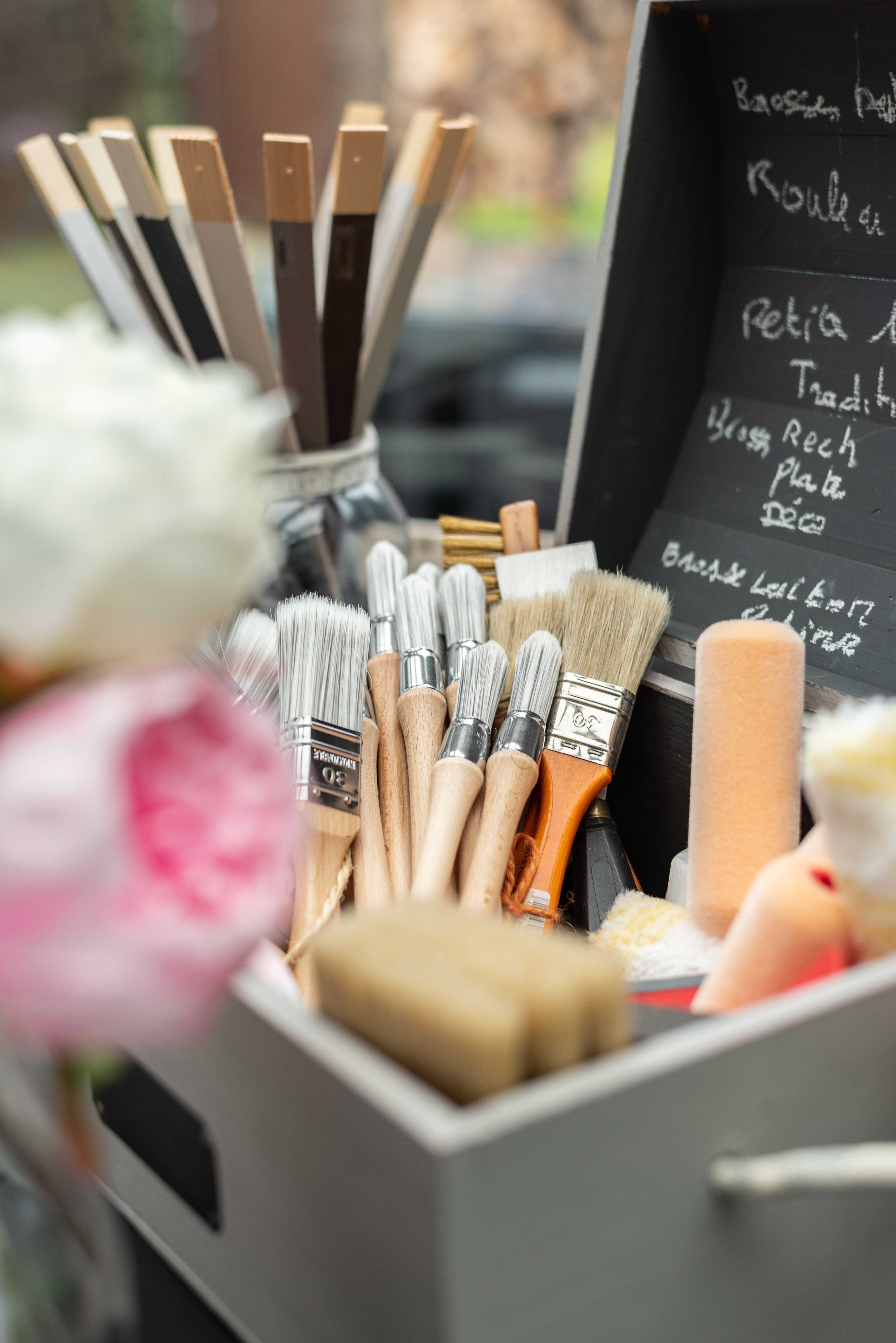 choisir son pinceau pour peindre un meuble